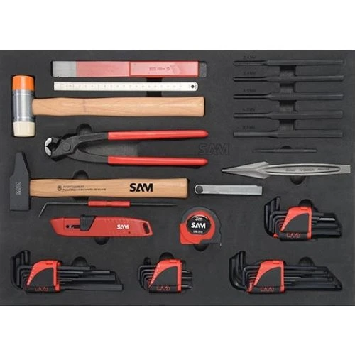 Servante 6 tiroirs + 135 outils en module Sam Outillage - 416-135Z – Image 3