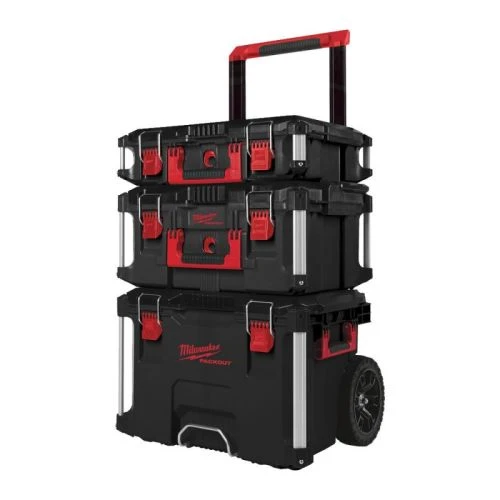 Pack 3 pièces Milwaukee (trolley + coffret + coffret large) PACKOUT - 4932464244