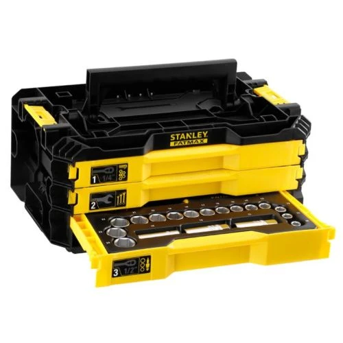 Boîte de 3 tiroirs outillée PRO-STACK™ Stanley 126 pièces - FMMT98107-1 – Image 2